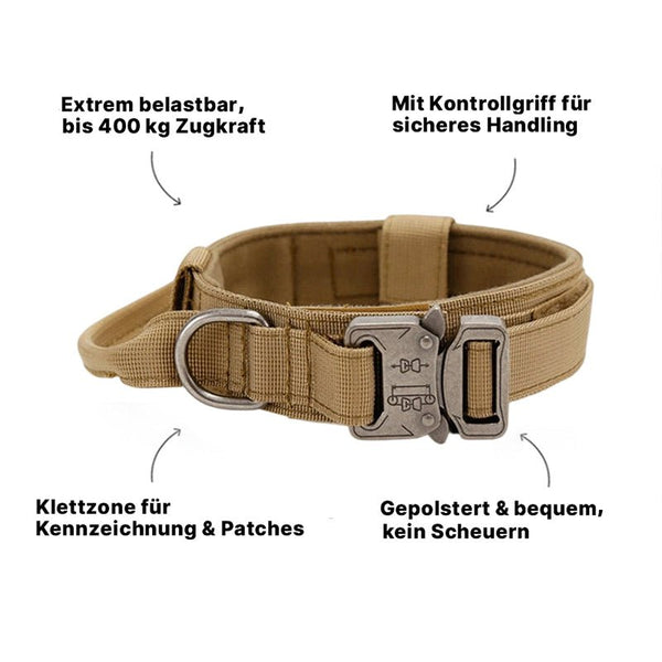 Anti-Ruck Hundehalsband Olivgrün