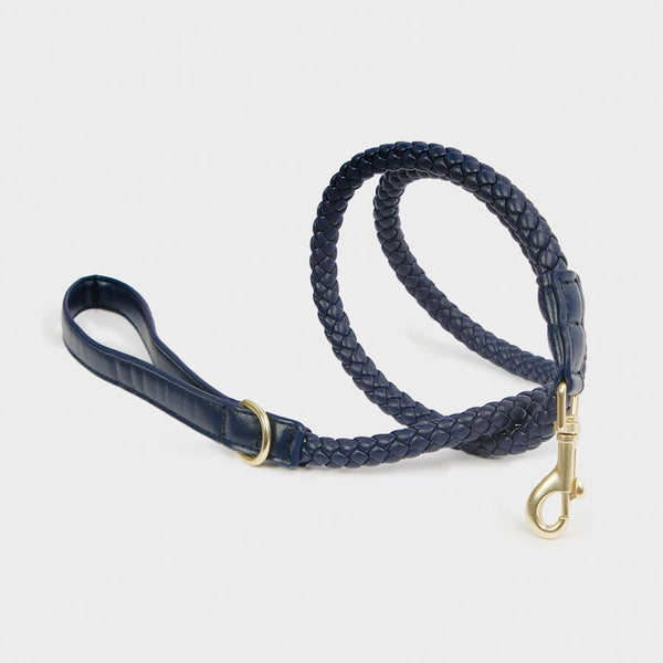 Eco-Leder Hundeleine Blau